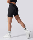 Po-Lifting-Shorts mit V-Taille