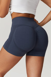 Nahtlose Shorts mit V-Taille