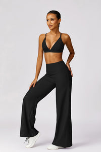 Deep V Backless Flared Leg Set