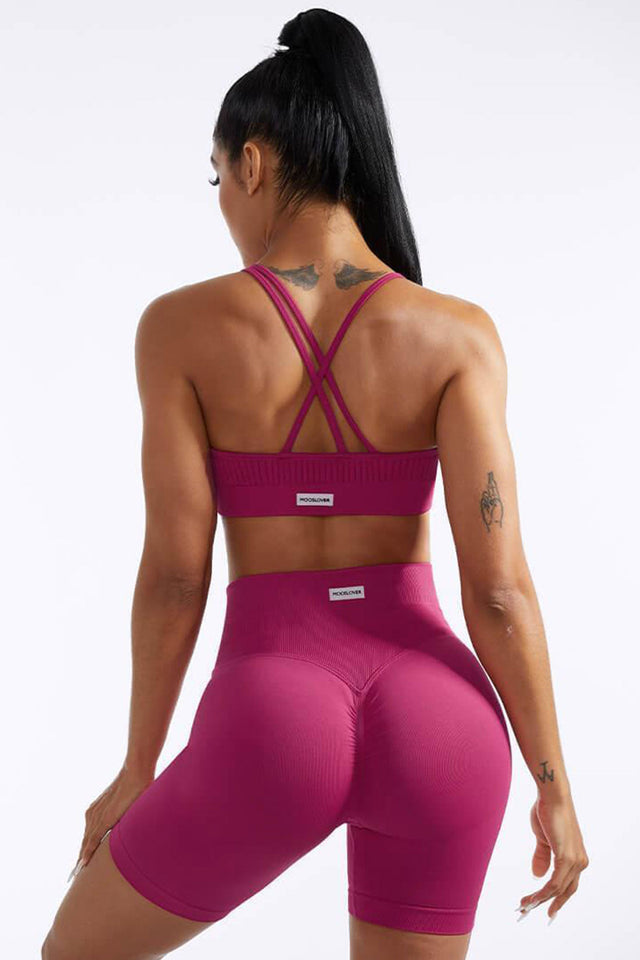 Asymmetrical Straps Sport Bras