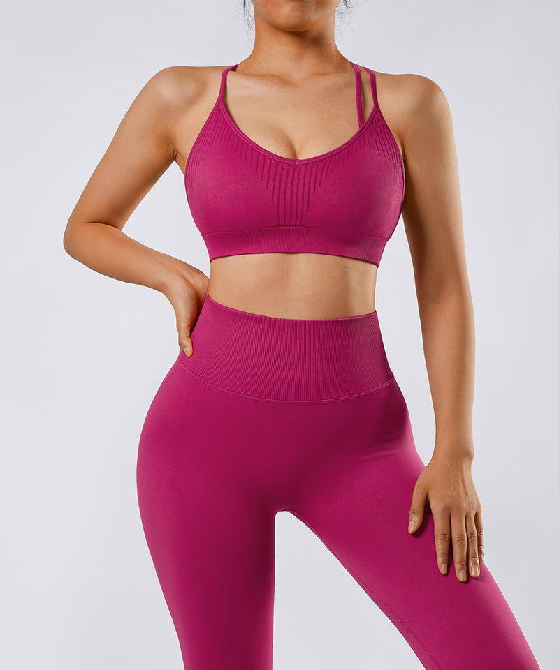 Asymmetrical Straps Sport Bras