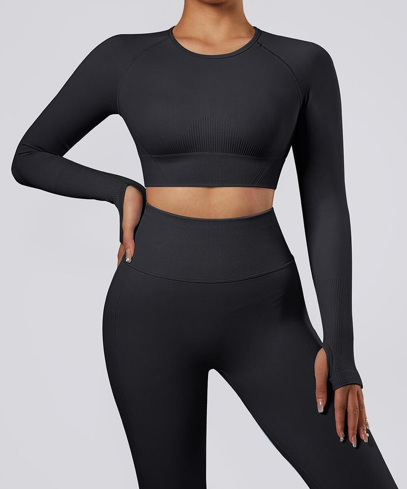 Long Sleeves Seamless Sport Top