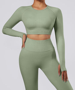 Long Sleeves Seamless Sport Top