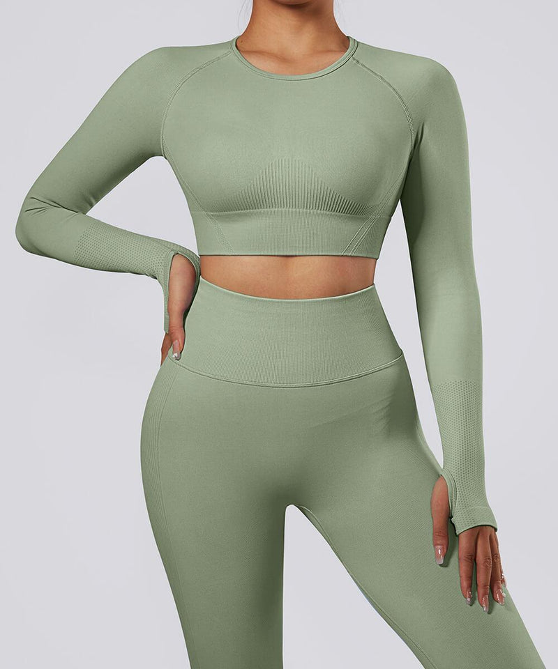 Long Sleeves Seamless Sport Top