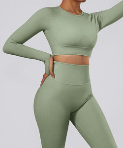 Long Sleeves Seamless Sport Top