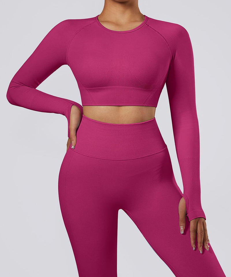 Long Sleeves Seamless Sport Top