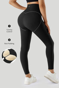 Formende Leggings mit Po-Polsterung und Nähten