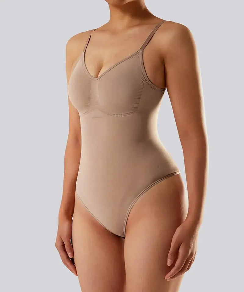 Spaghetti Straps Seamless Shapewear Bodysuit